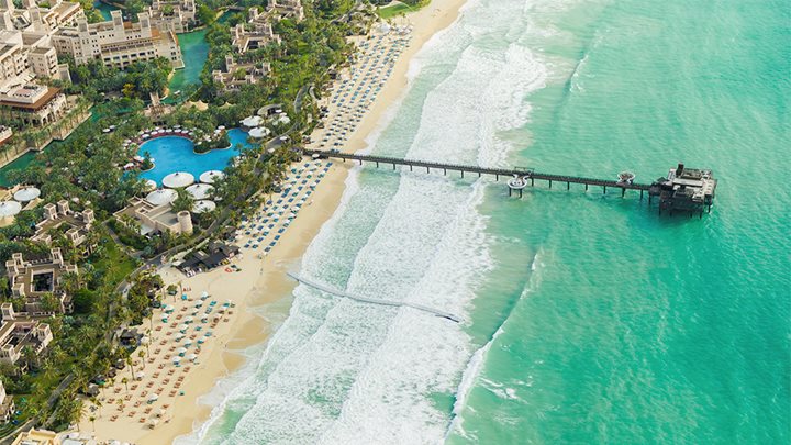 Jumeirah Al Qasr Jumeirah Dar Al Masyaf Private Beach Aerial Drone